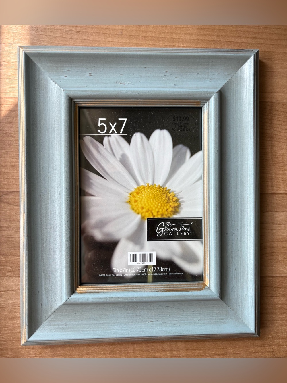 WT Wood Light Blue 5x7 Picture Frame